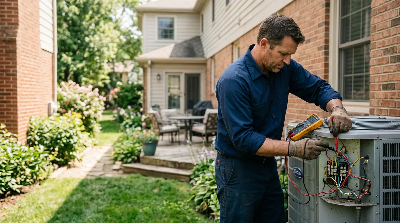 HVAC technician working near Martinsburg, WV